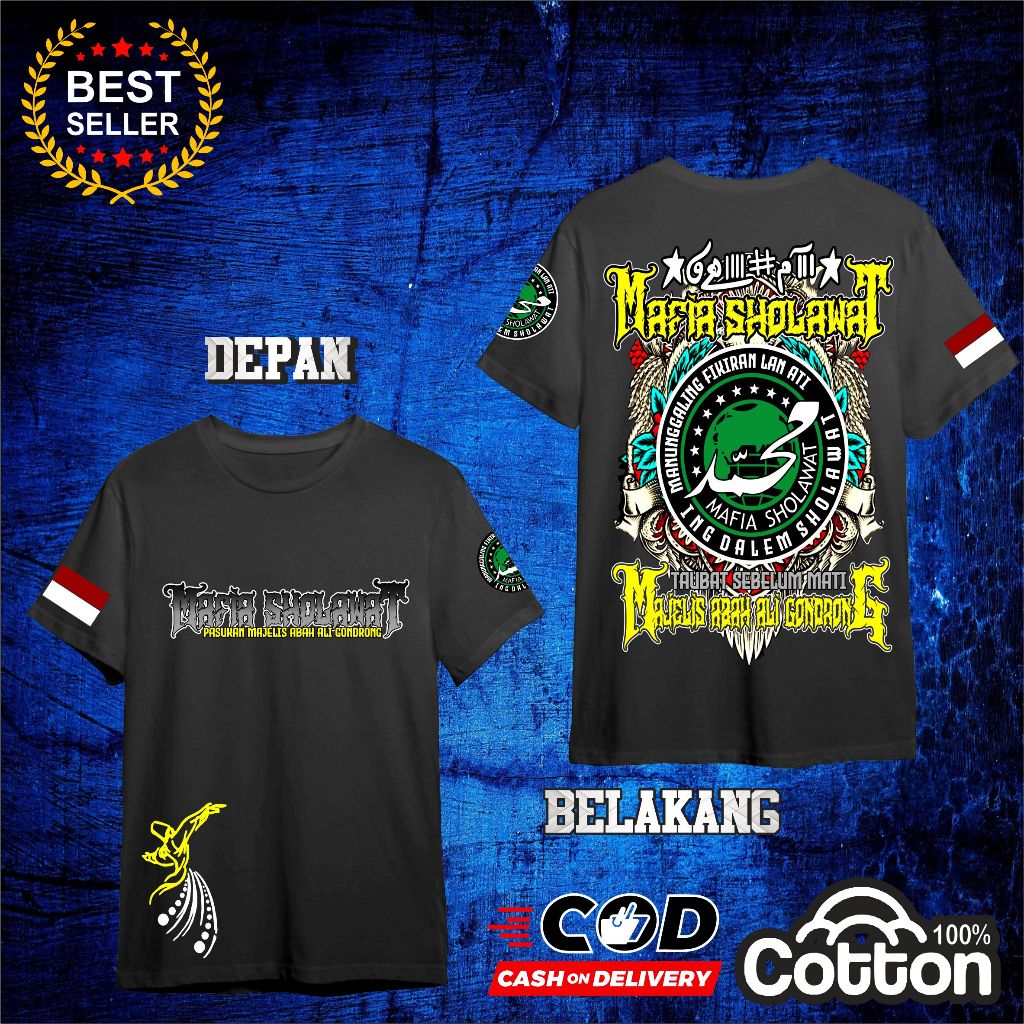 kaos anak mafis santri abah ali gondrong special edition premium high quality best seller