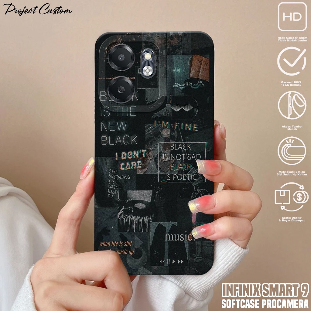 Softcase Hp Infinix Smart 9 - Casing Infinix Smart 9 ( AESTH ) Silikon Hp Infinix Smart 9 - Case Hp 