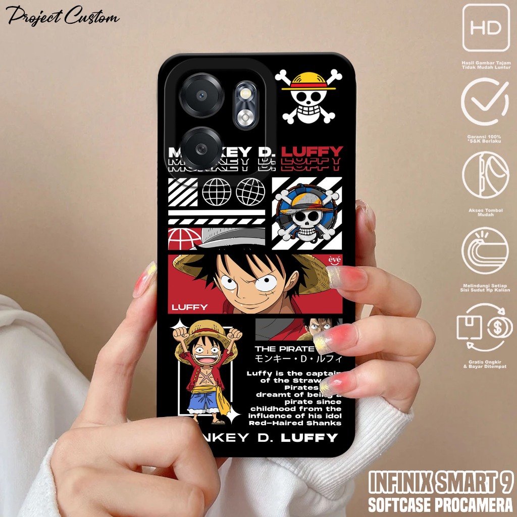 Softcase Hp Infinix Smart 9 - Casing Infinix Smart 9 ( ONE PIECE ) Silikon Hp Infinix Smart 9 - Case