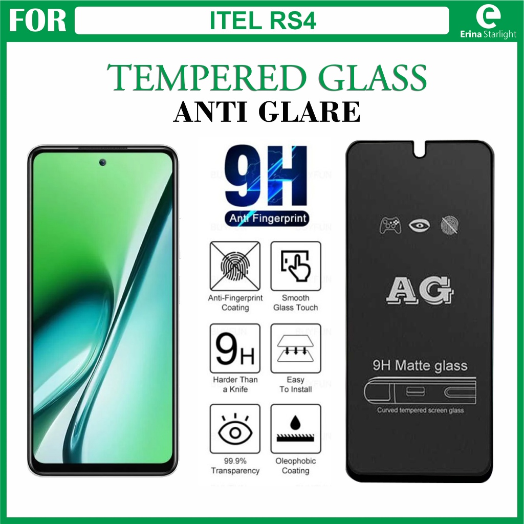 Tempered Glass Itel RS4 Anti Gores Anti Clear Anti Spy Anti Blue Anti Minyak Full Layar