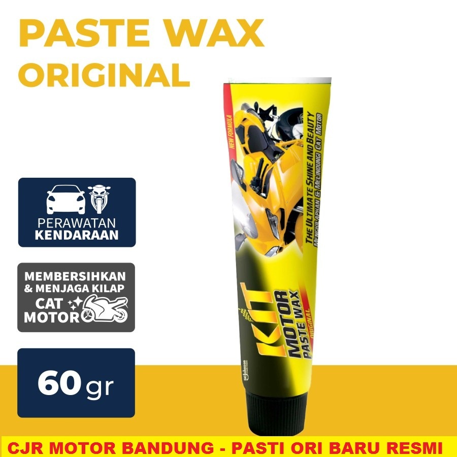 KIT MOTOR PASTE WAX ORIGINAL 60 gr KIT WAX CAT BODY MOTOR MOBIL KIT WAX ODOL KUNING ORIGINAL
