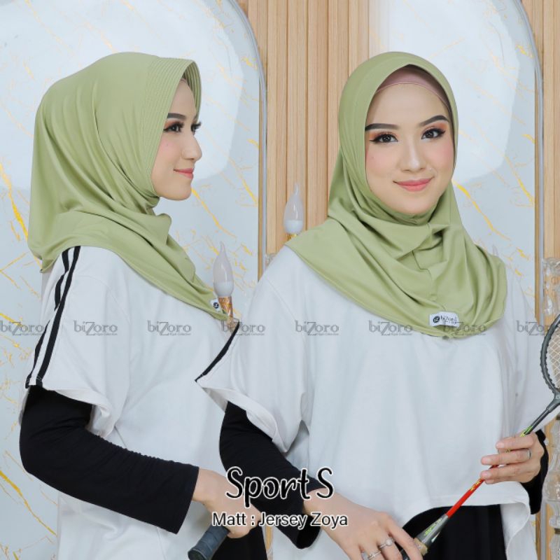 Hijab Sport Jersey Zoya Hijab Olahraga Dewasa Simple / Hijab Bergo Sport Jersey