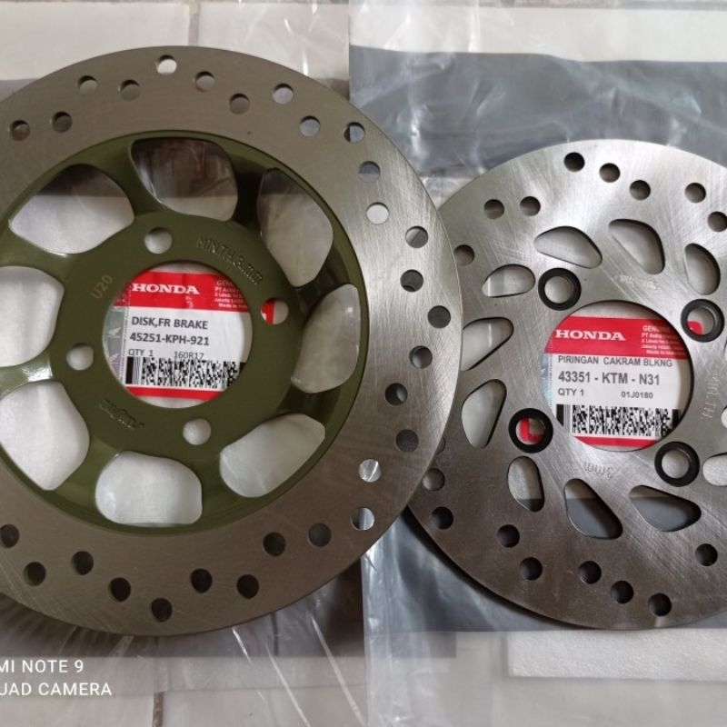 paket piringan cakram depan belakang Supra x 125 (KPH,KTM)