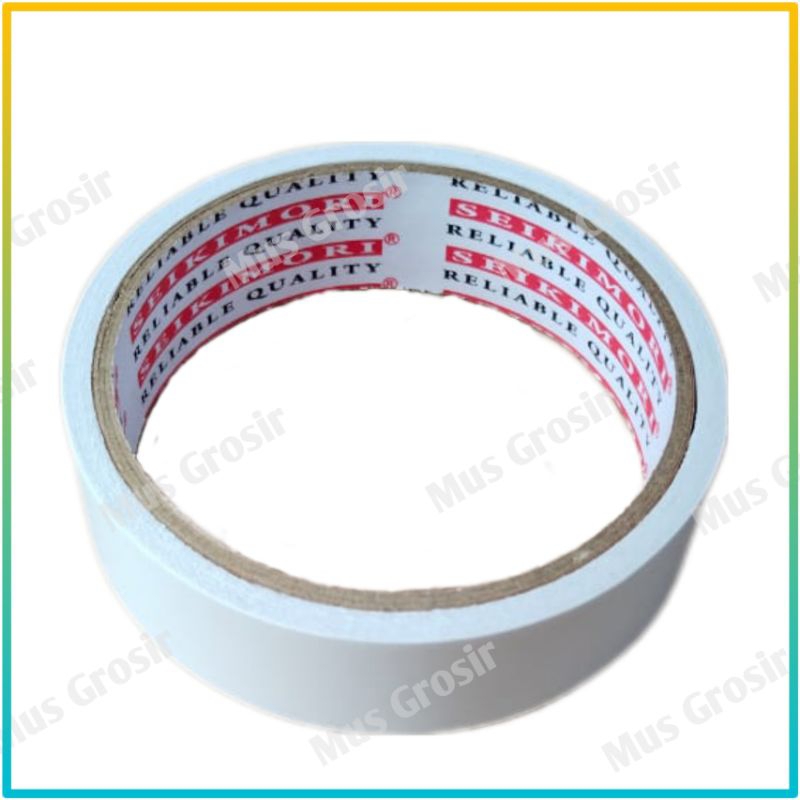 

Double Tape Dobel Tip Super Kuat 24mm 1 Inch Seikimori Isolasi Bolak Balik