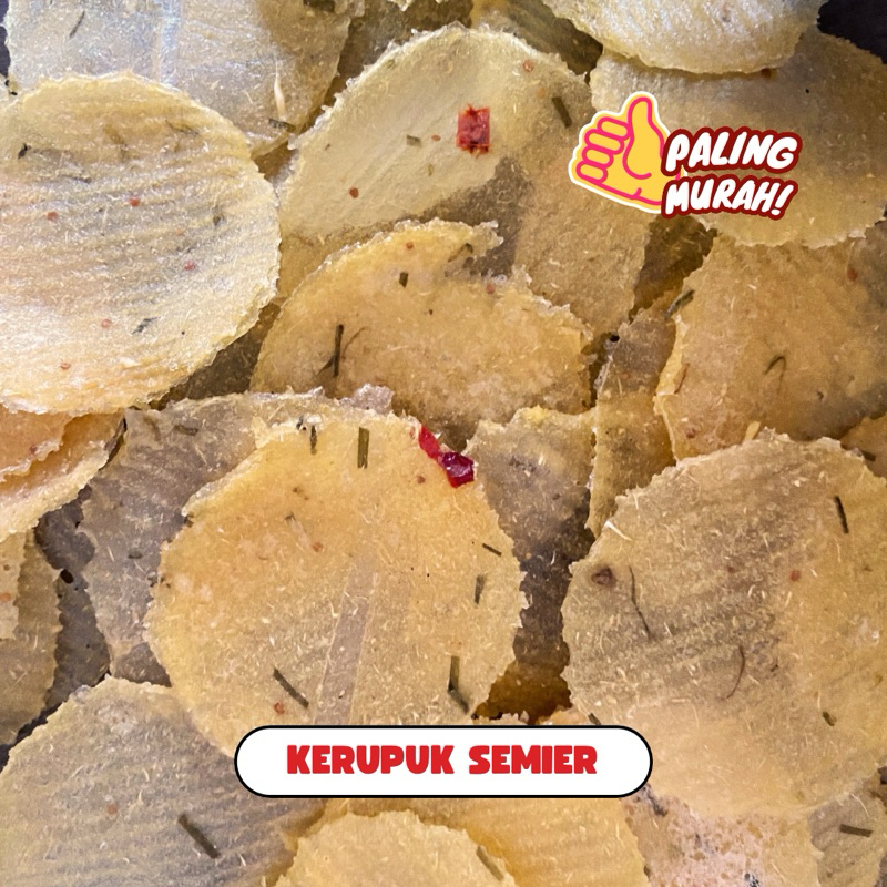 

[500 GRAM] KERUPUK SERMIER SINGKONG MENTAH ukuran besar