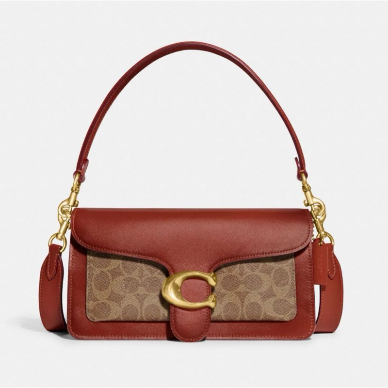 coach tabby 26 tan rust