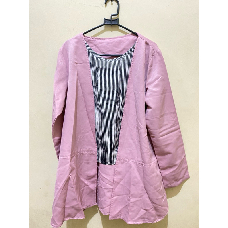my sorella baju lengan panjang pink preloved