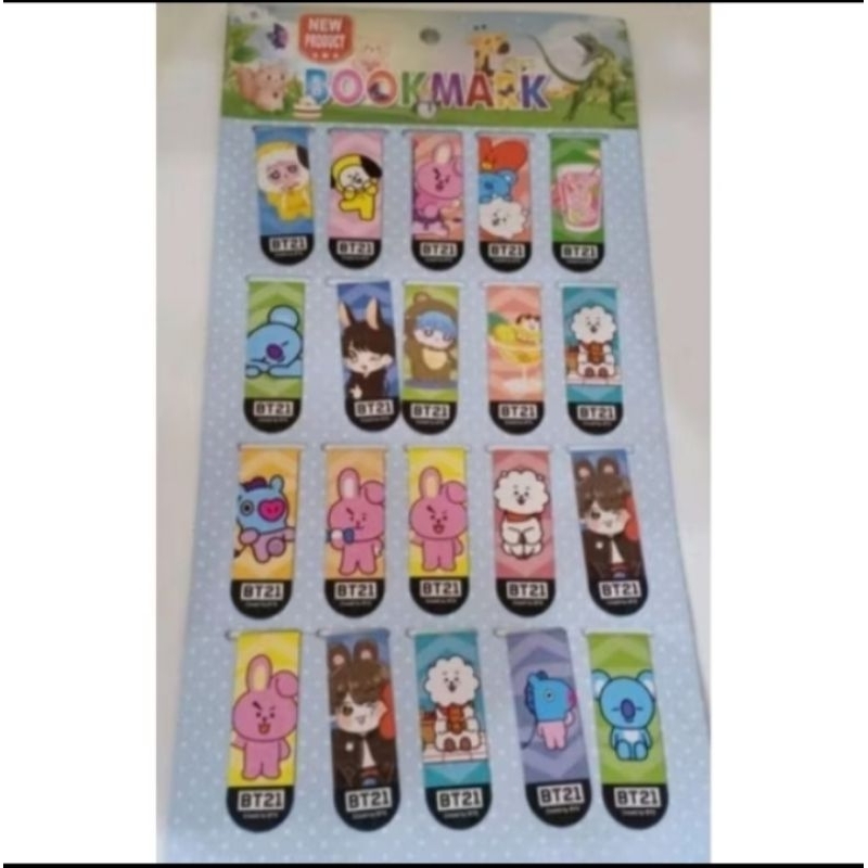 

pembatas mahnet BTS isi 12 pcs