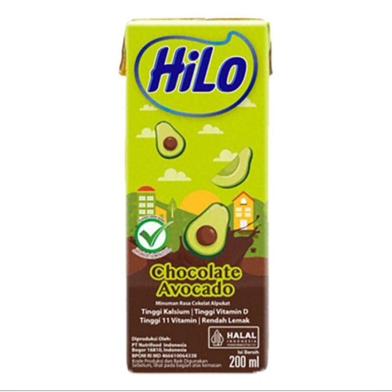 

Hilo Susu Cokelat Avocado Kotak 200 ml