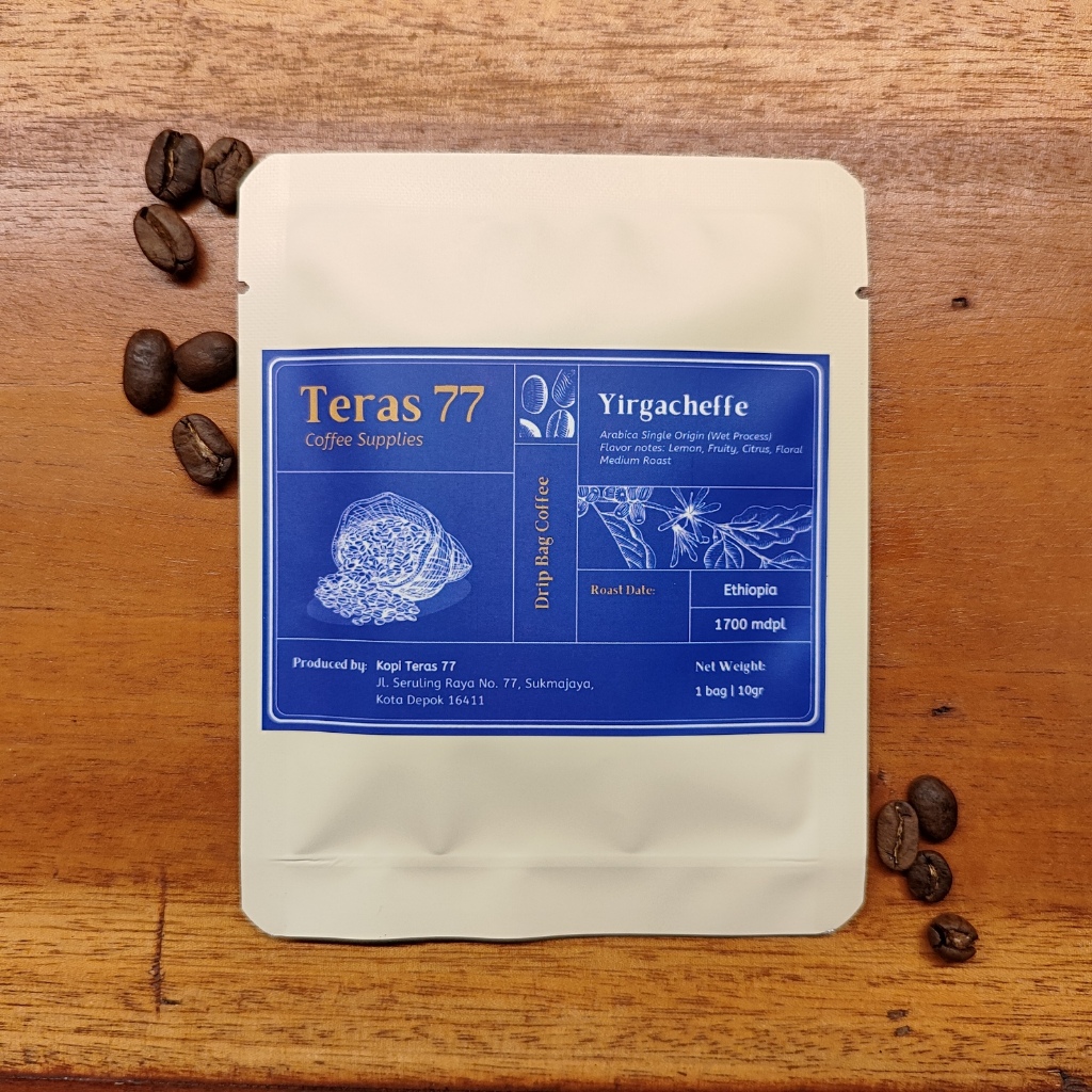 

Kopi Drip Bag/Filter Bag Coffee - Arabica Yirgacheffe/Arabika Yirgacheffe (Sachet)