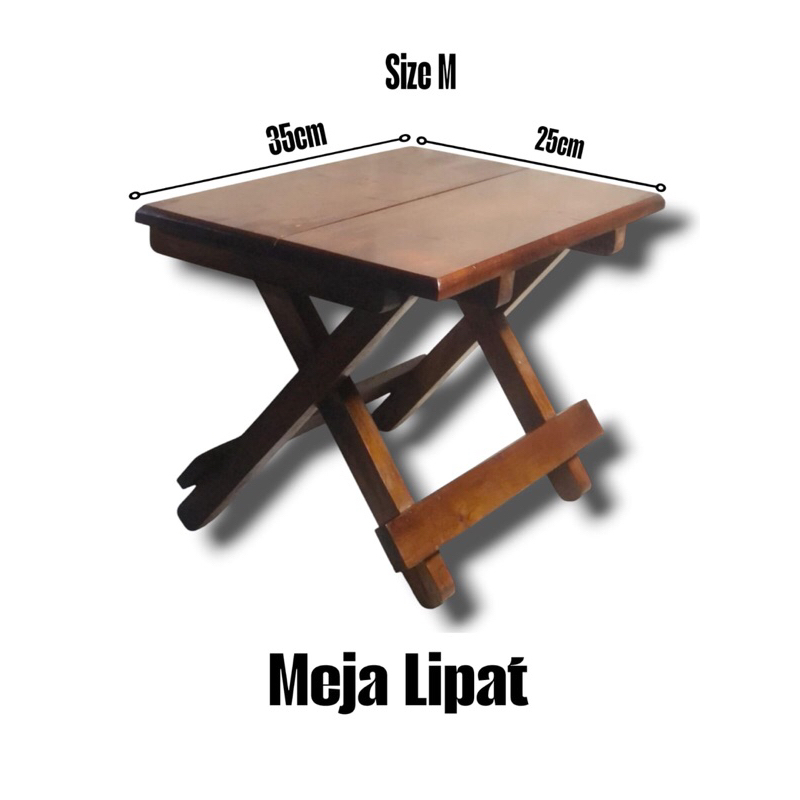 Meja Lipat Kayu Datar Dudukan untuk Al-Qur’an | Meja Kayu Lipat Serbaguna | Meja Kayu Murah