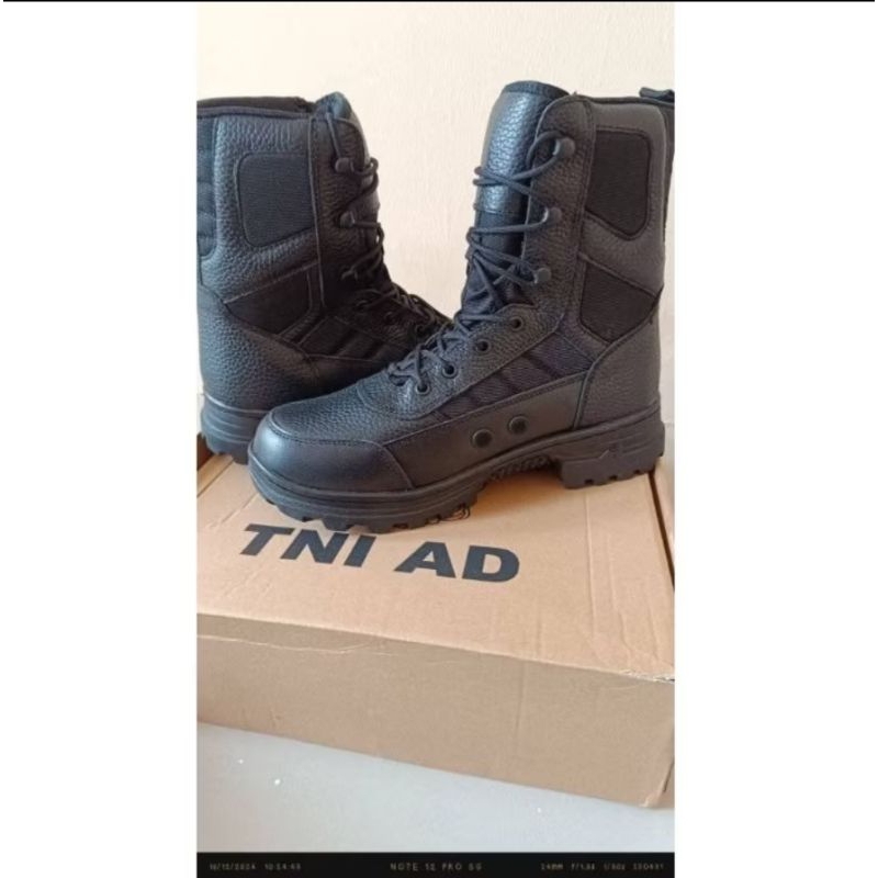 SEPATU PDL JATAH TNI AD MODEL KULIT JERUK