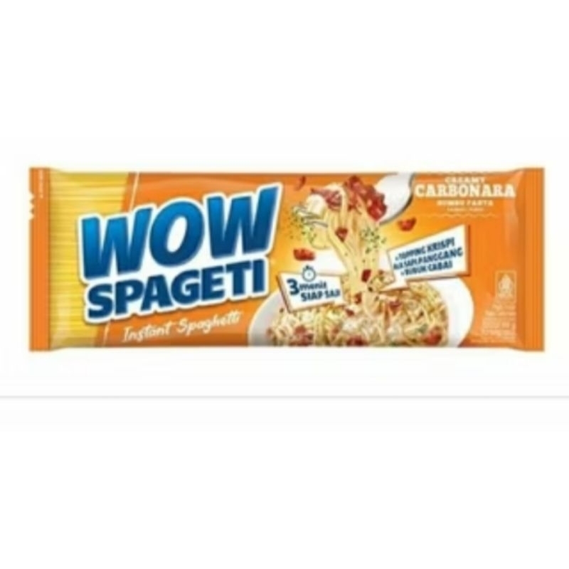 

Wow Spageti Mie Instan 1biji carbonara