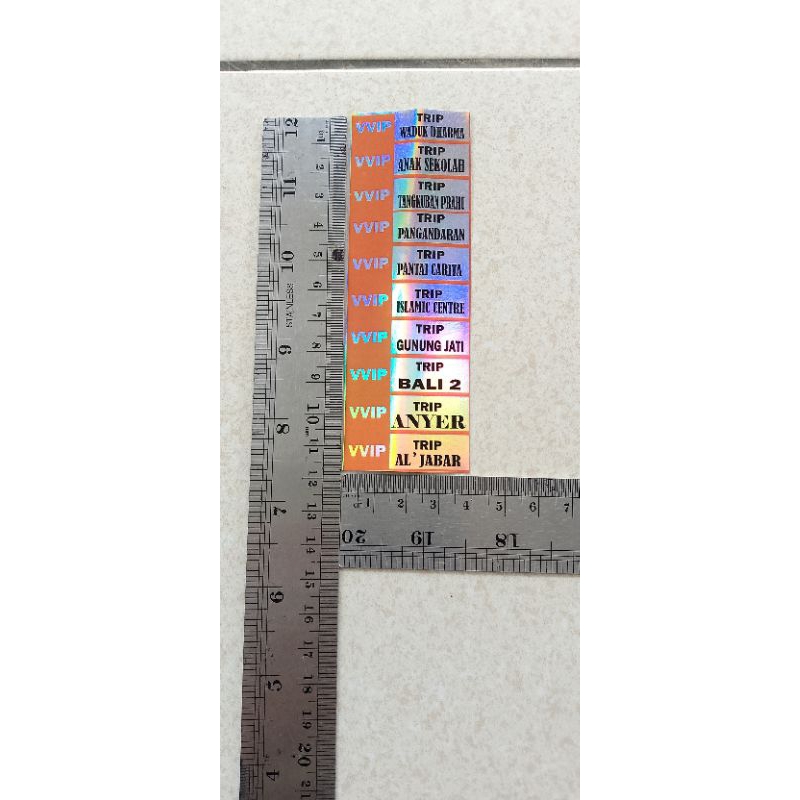 

stiker VVIP miniatur