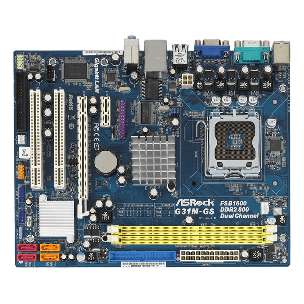 Motherboard Intel G31 ddr2 Socket 775 Second Original SATU PAKET PROCESSOR CORE 2 DUO RAM DDR2 4 GB