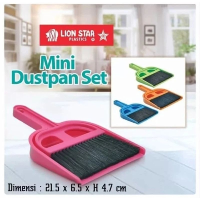 Sapu Mini set Lion star/ Mini Dustpan Set Lion star/ Sapu mobil / Sapu dan pengki mini set Lion star