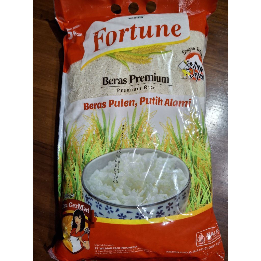 

Beras Premium - Beras Pulen - Fortune 5 kilogram