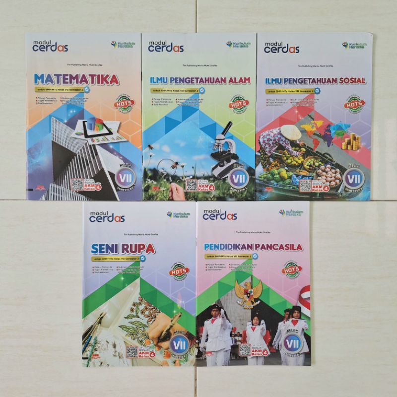 Buku LKS / Modul Siswa Kurikulum Merdeka kelas 7 & kelas 8 & kelas 9 SMP/MTS Bahasa Indonesia Inggri