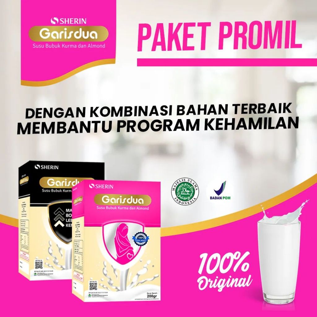 

Susu Garisdua Sherin - Susu Garis Dua Promil Program Kehamilan Susu Pasutri