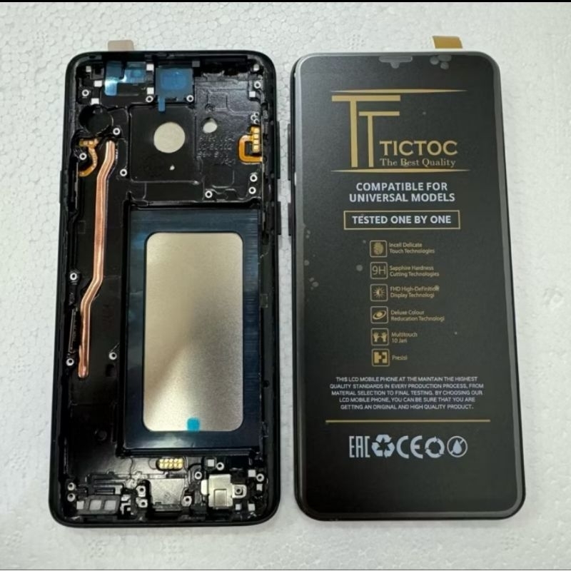 Lcd Plus Frame Samsung S9+ S9 Plus G965 G9650 G965F Non Fingerprint