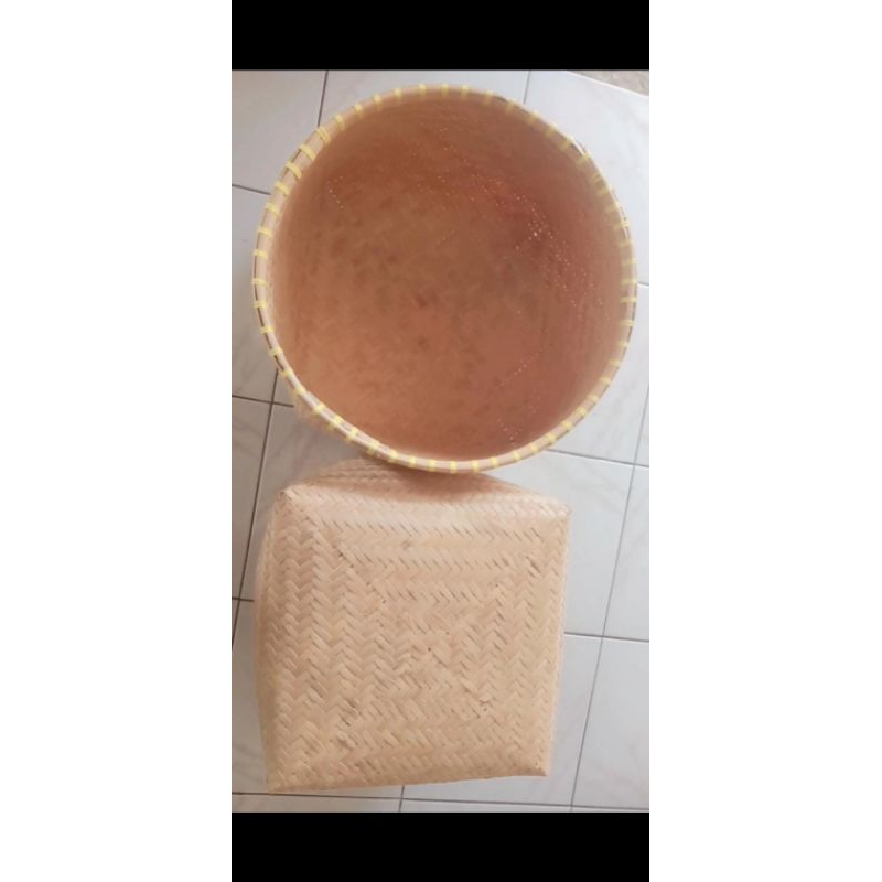 Tolombong / Keranjang Besek Bambu Besar