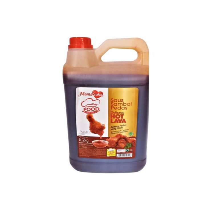 

Mamasuka Delisaos Hot Lava Saus Sambal Pedas Jerigen 6.2 Kg