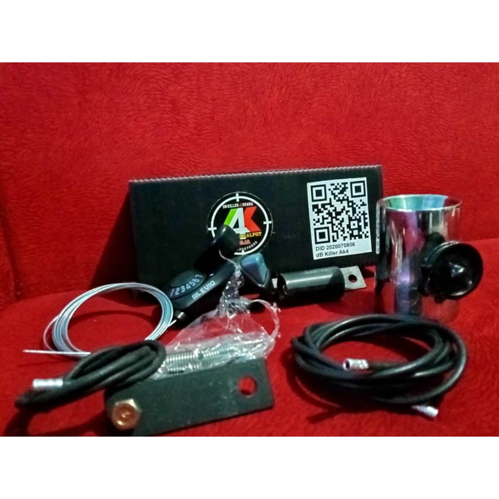 DB Killer 4 Suara ORIGINAL AK4 (Peredam Suara Knalpot Motor) Inlet 50 Universal