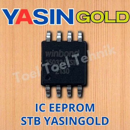 IC EEPROM STB YASINGOLD / IC EPROM SET TOP BOX TV DIGITAL YASIN GOLD