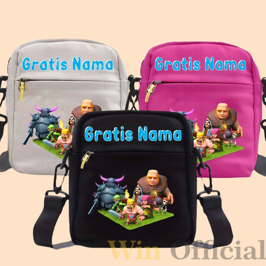 Tas Selempang Sekolah Anak Laki Cowok Sd Smp Murah Terbaru Selempang Motif COC Slempang Keren