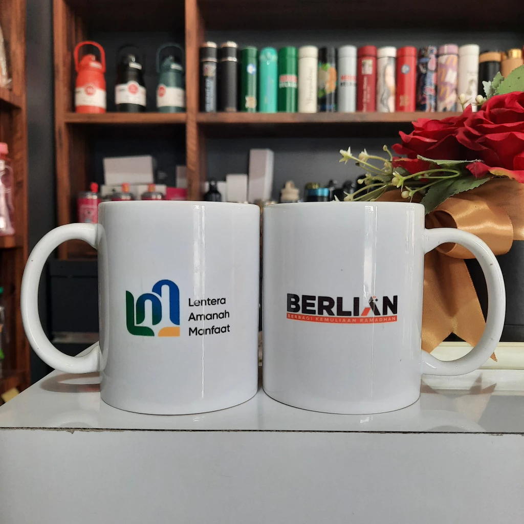 CUSTOM MUG/GELAS KERAMIK + BOX PUTIH POLOS