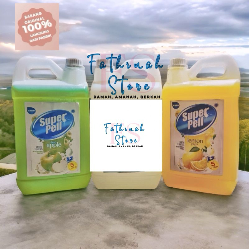 Super Pell Pembersih Lantai Pel Lantai Jerigen 5Liter Termurah Terlaris