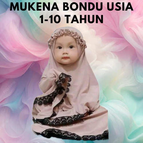 Fashion Perlengkapan Sholat Mukena Anak Perempuan Usia 1-10 Tahun