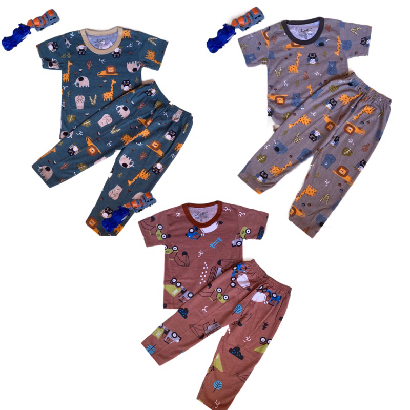 1-8TH SETELAN ANAK LAKI LAKI UNISEX KELFI PREMIUM / PIYAMA ANAK / BAJU TIDUR ANAK LAKI LAKI