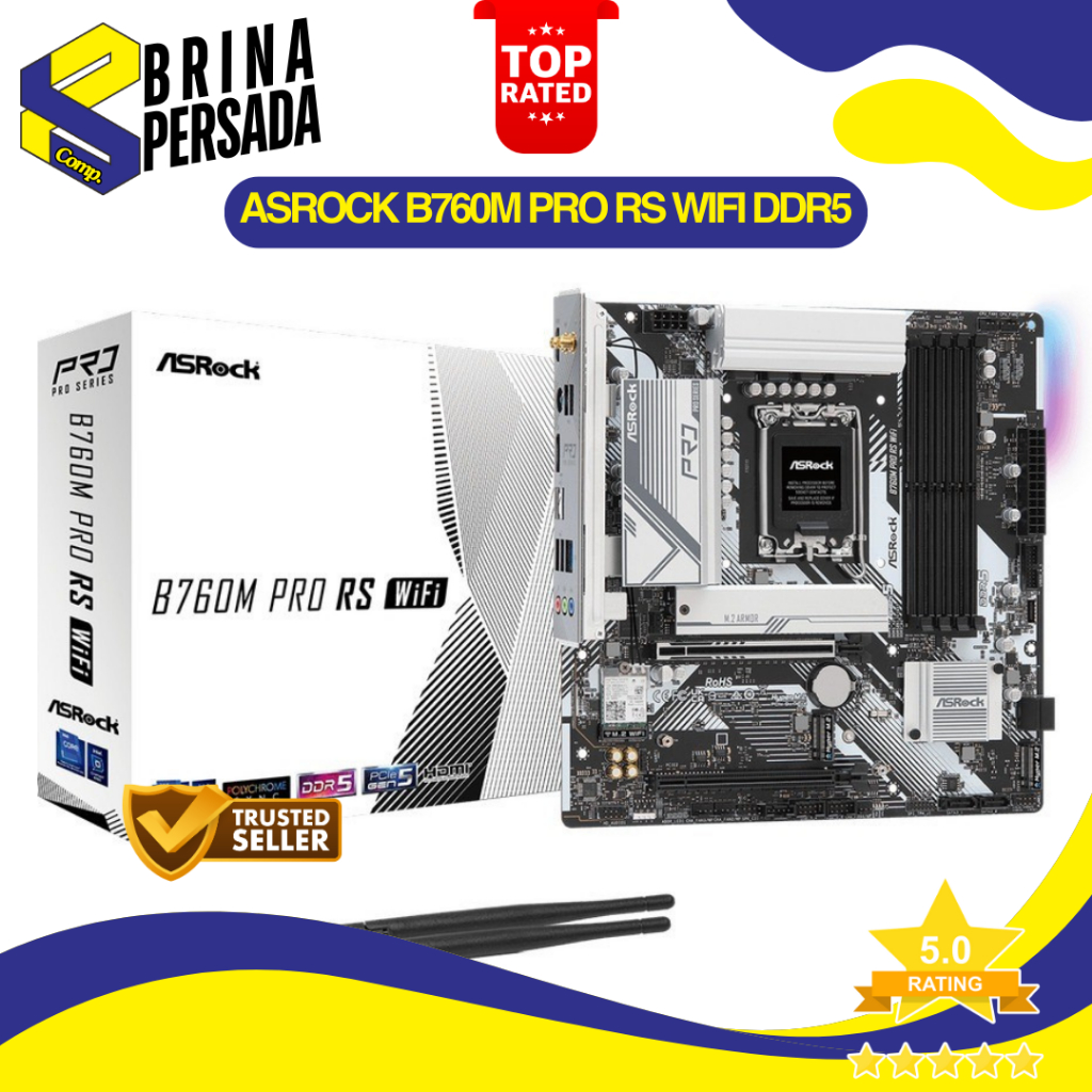 ASROCK B760M PRO RS WIFI DDR5 (Intel LGA 1700, DDR5, B760)