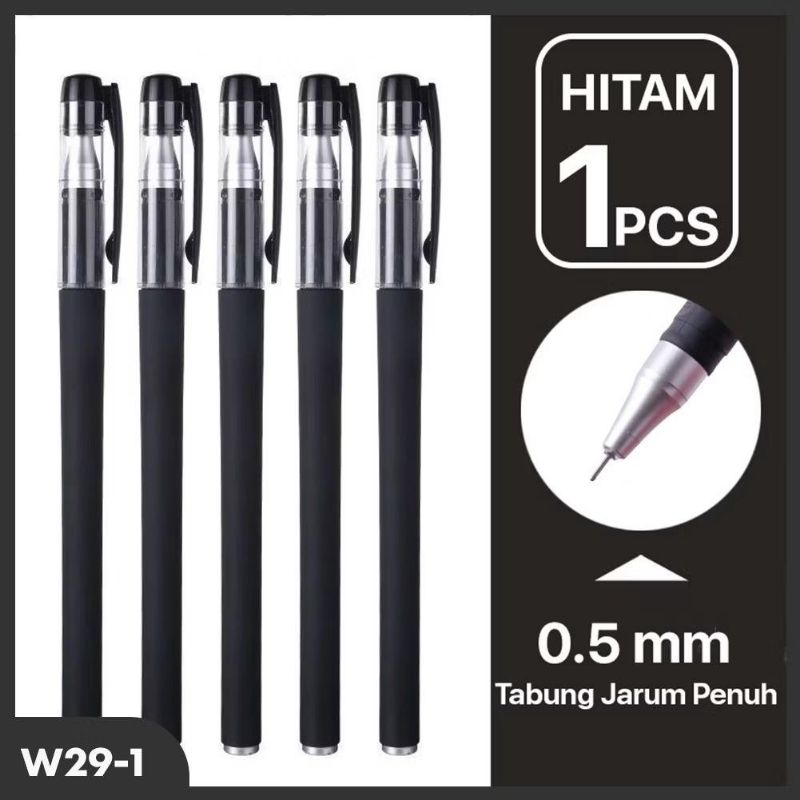 

✅REALPICT 3 warna Gel Pen Pulpen Gel Tabung Jarum Penuh 3 Warna 0.5mm 1 PCS