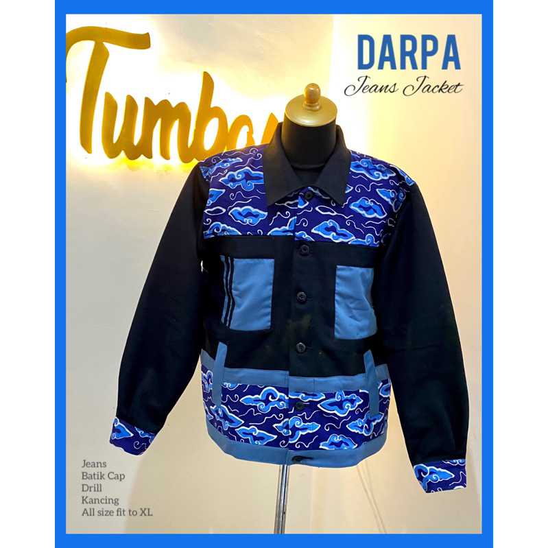 Darpa- Jaket Jeans Denim Tumbasso.id jaket batik ekslusif keren murah berkualitas mega mendung