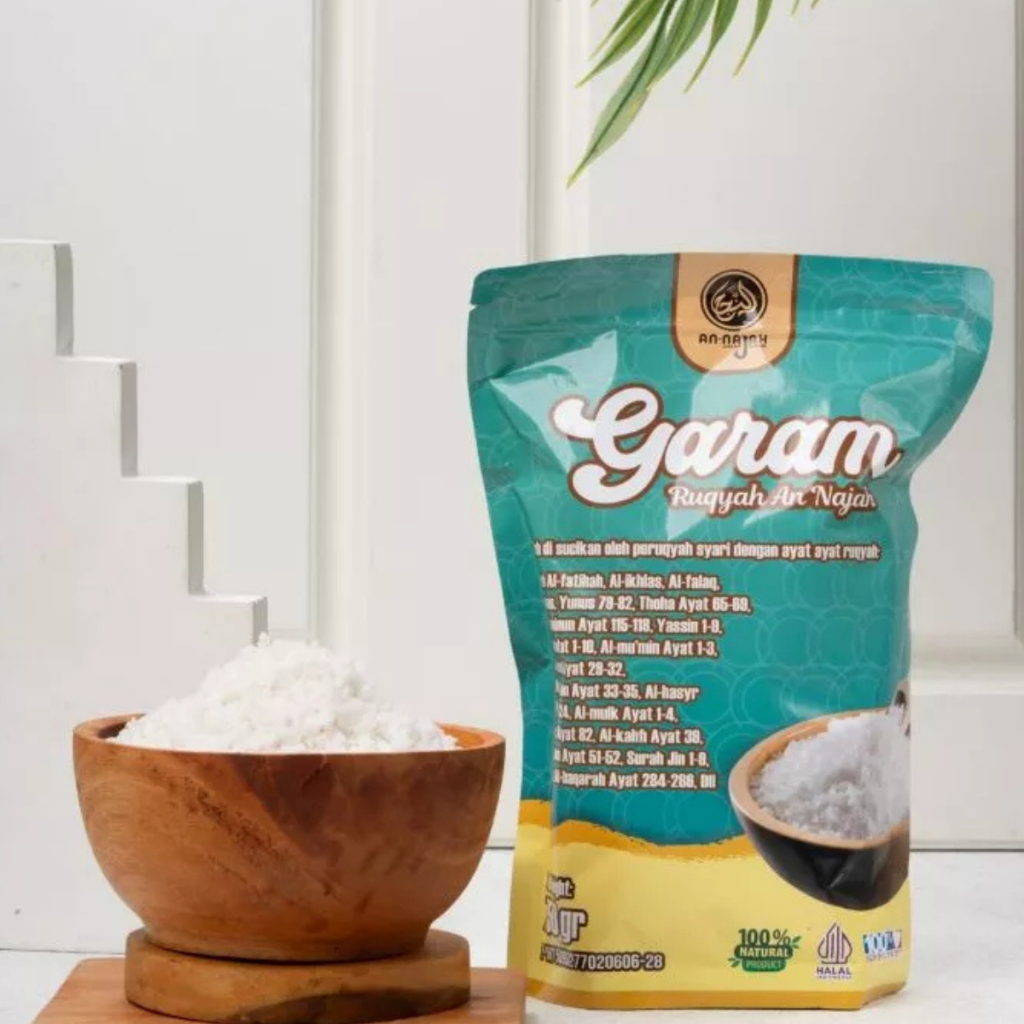 

Garam ruqyah An-Najah yang asli original 100% 750gr dari arab mekah baitullah,solusi rukyah mandiri tinggal pakai