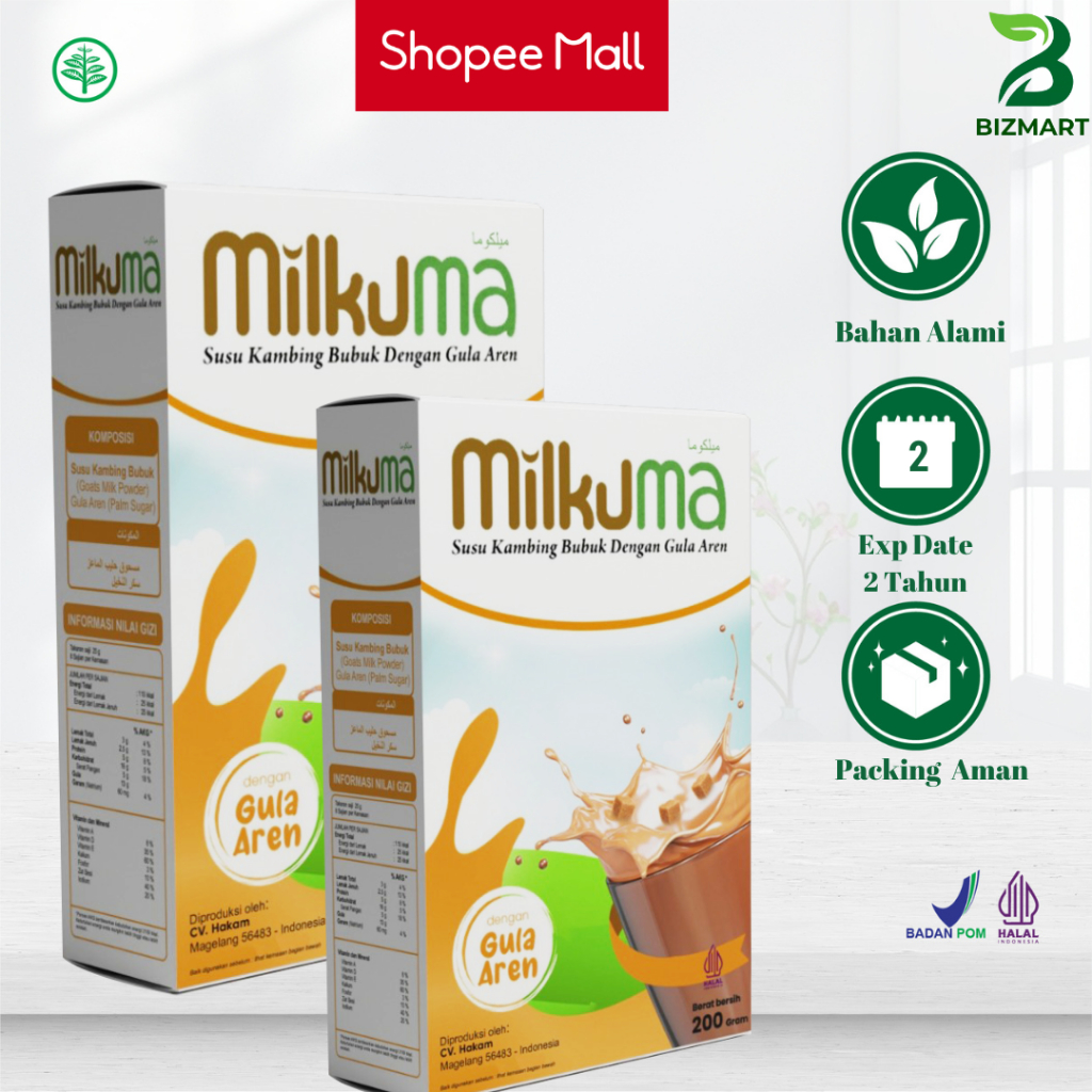 

Susu Kambing Milkuma Plus Gula Aren Susu Kambing Etawa Bubuk Original