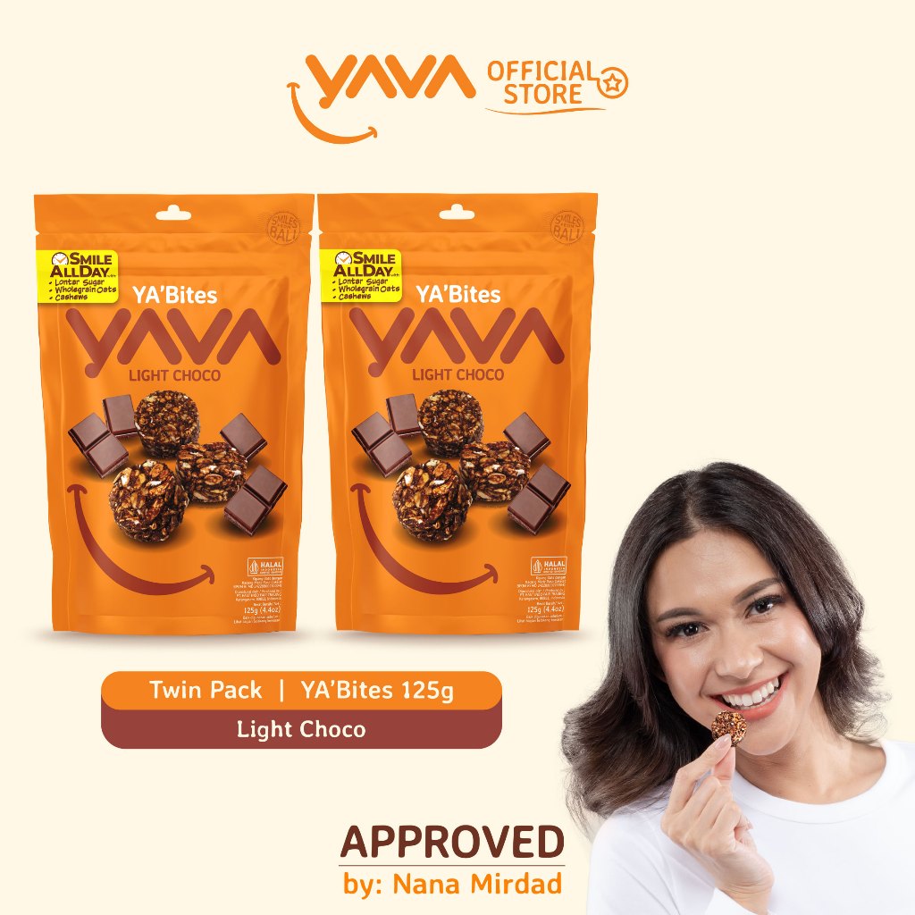 

YAVA Twin Pack YA'Bites Light Choco (2 x 125g)