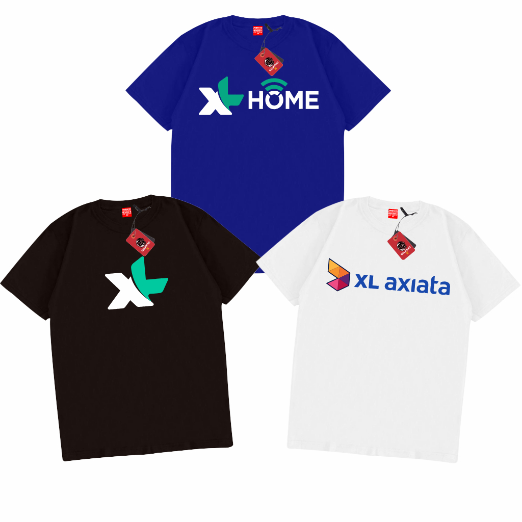 Gilan Baju Kaos T Shirt Distro Unisex Gambar XL Axiata Home Logo Provider Profesi