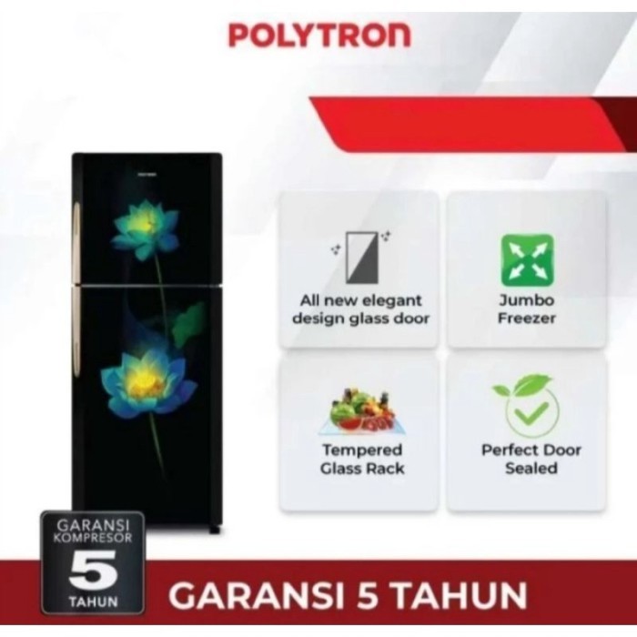 LEMARI ES POLYTRON PRM 21PLX / POLYTRON KULKAS 2 PINTU PRM 21PLX / POLYTRON PRM21PLX [210 LITER]
