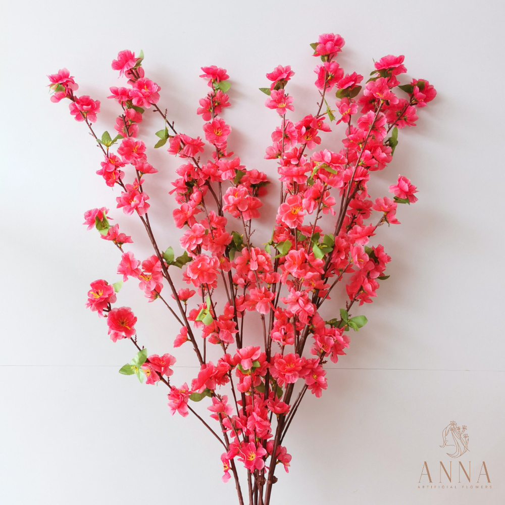 Sakura Panjang Artificial Bunga Mei Hwa Imitasi Premium Dekorasi Bunga Imlek