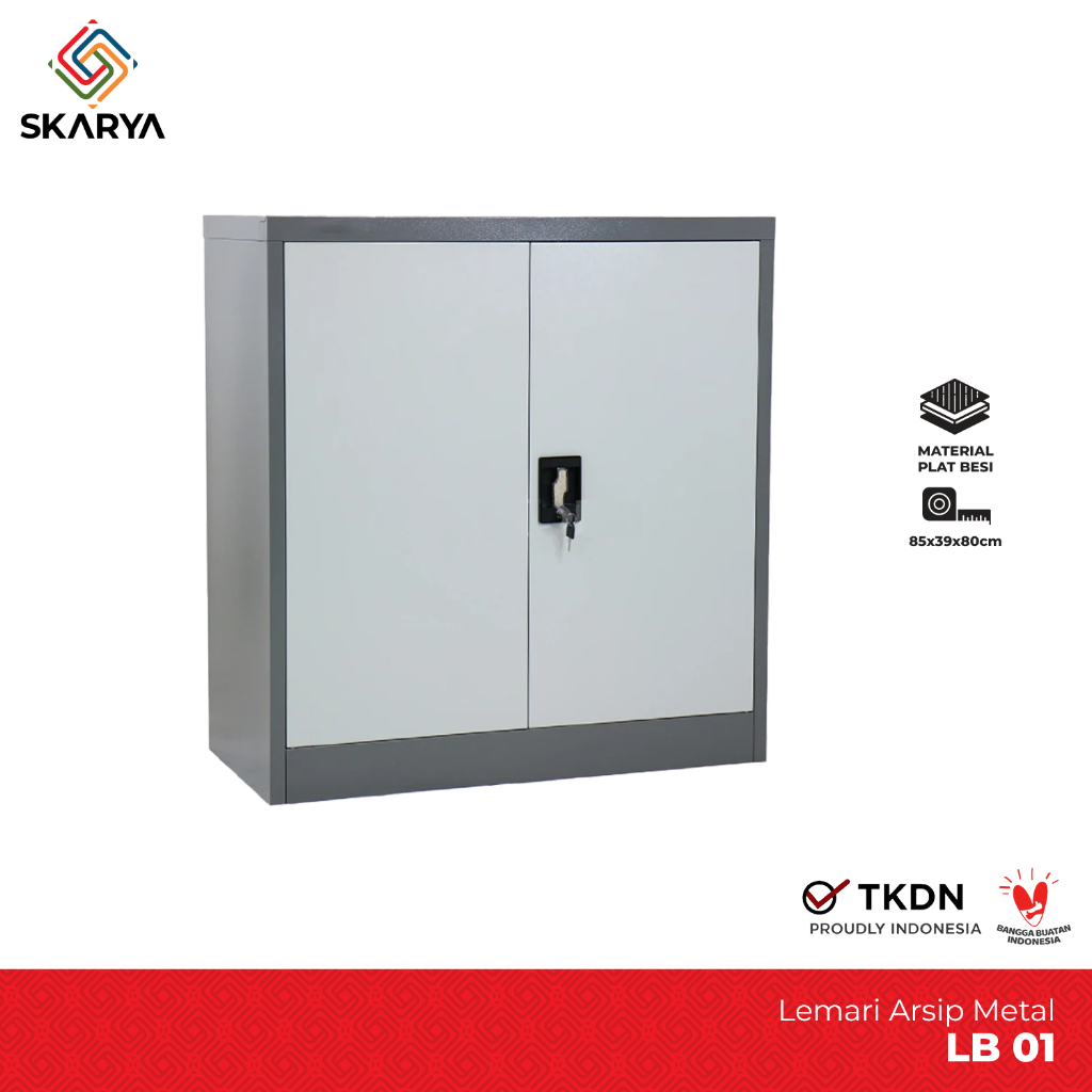 Rak Arsip Besi Pintu Ayun Rak Arsip Metal Lemari Arsip Dengan Kunci LB 01 (Baru)