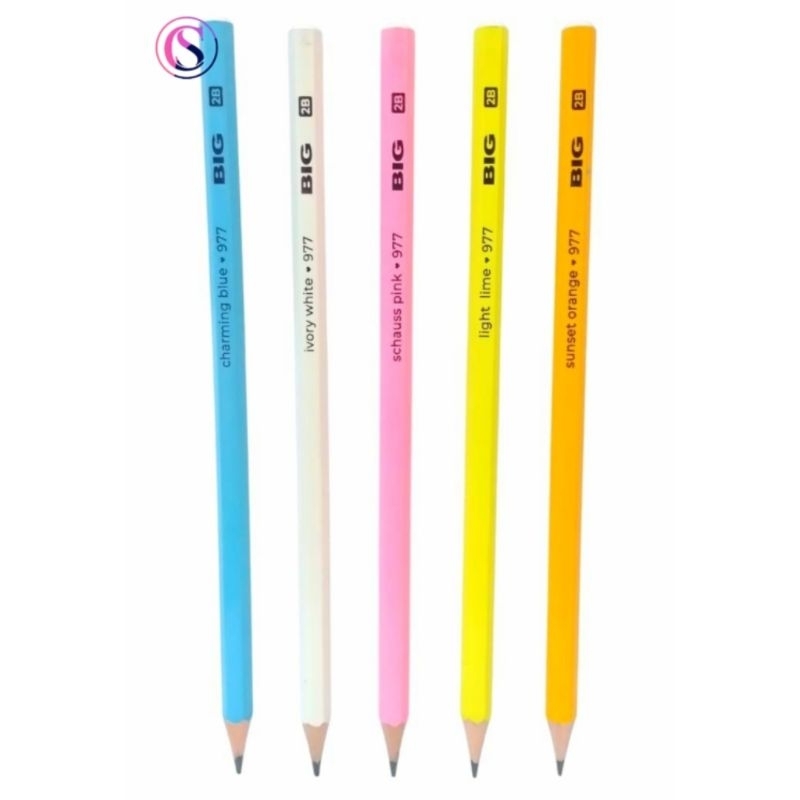 

Pensil warna karbon hitam 2B Big 977 / Pencil Pastel Paradise bijian