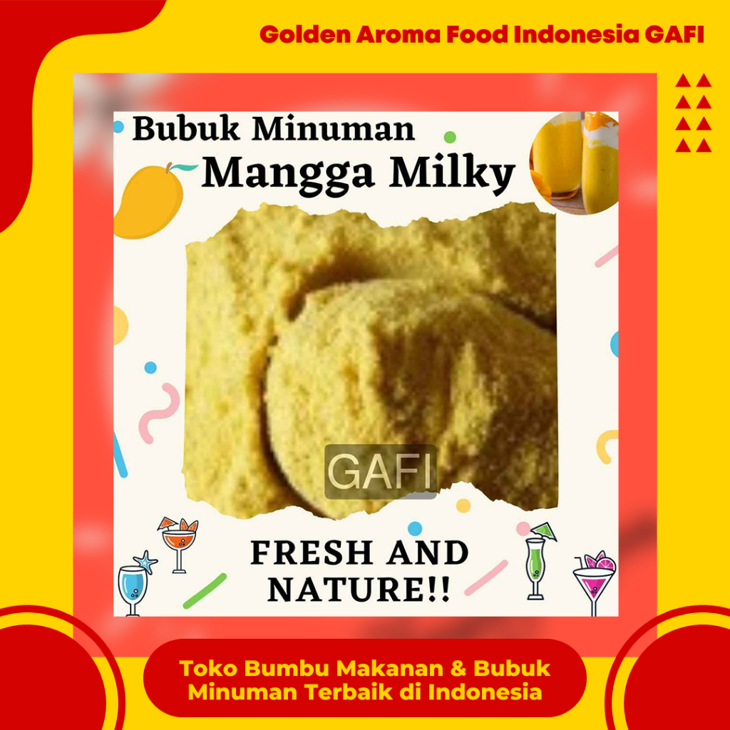 

Bubuk Minuman Mangga Milky 1 Kg Serbuk Minuman Rasa Mangga Mango Powder 1Kg Enak Murah Kekinian