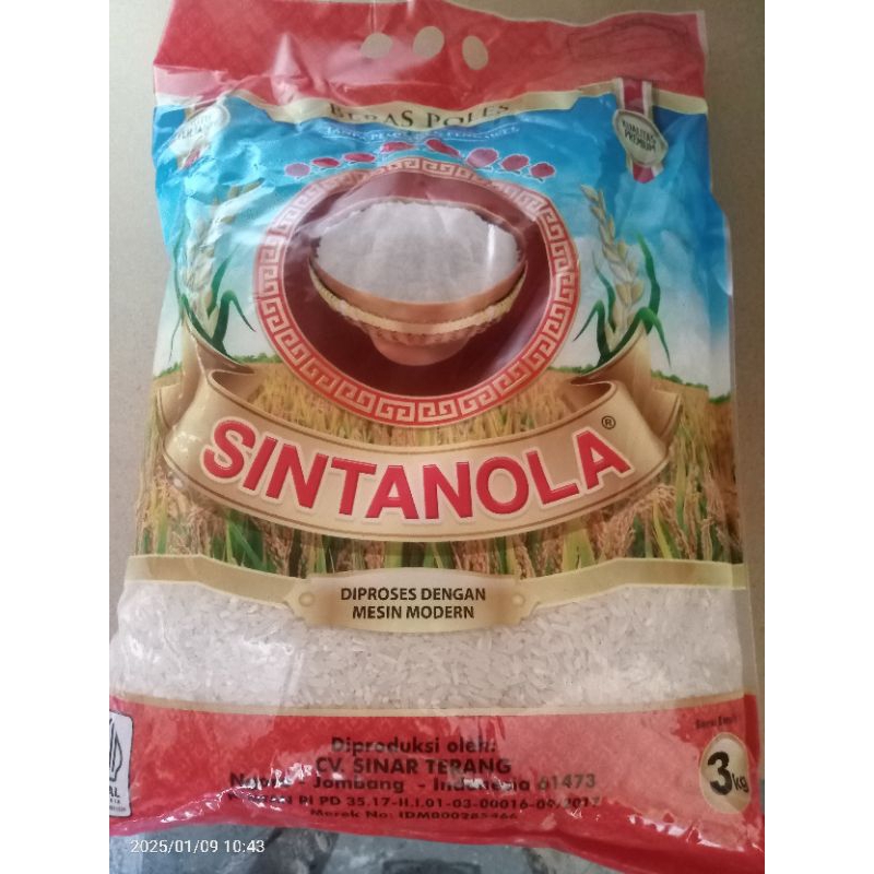 

Beras sintanola 3kg