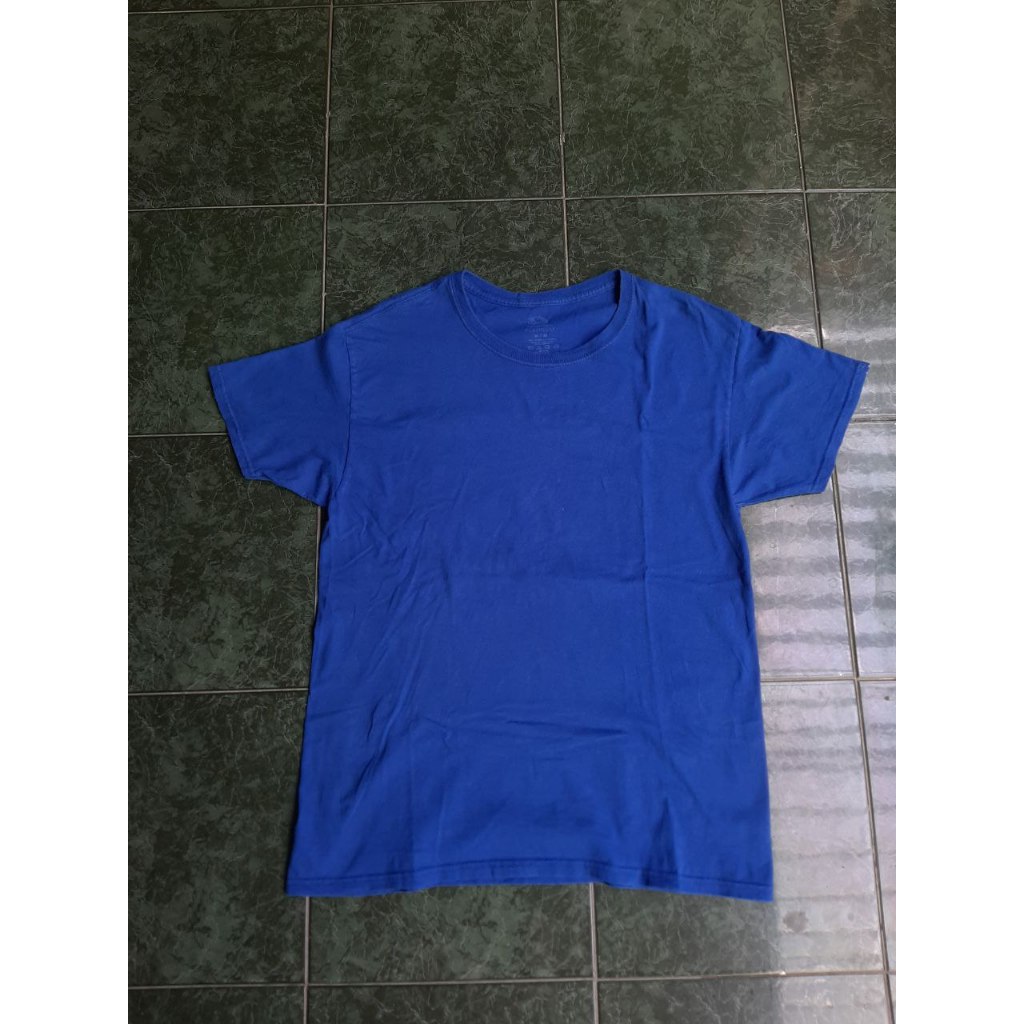 Kaos Vintage Fruit of The Loom Platinum FOTL size M Royal Blure