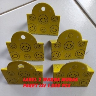 

Hangtag/ Label Aksesoris Murah berkwalitas 2 warna isi 1.000 pcs