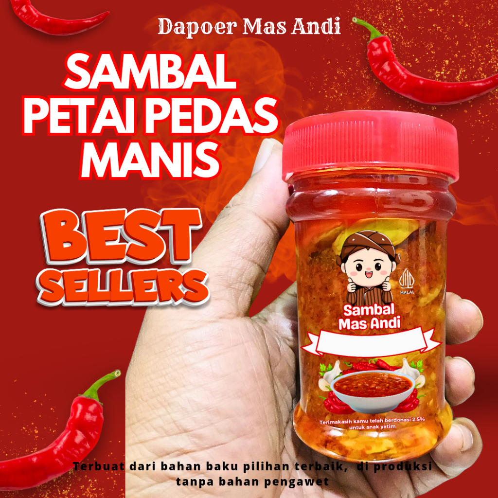 

sambal petai cabe rawit merah 140 gr