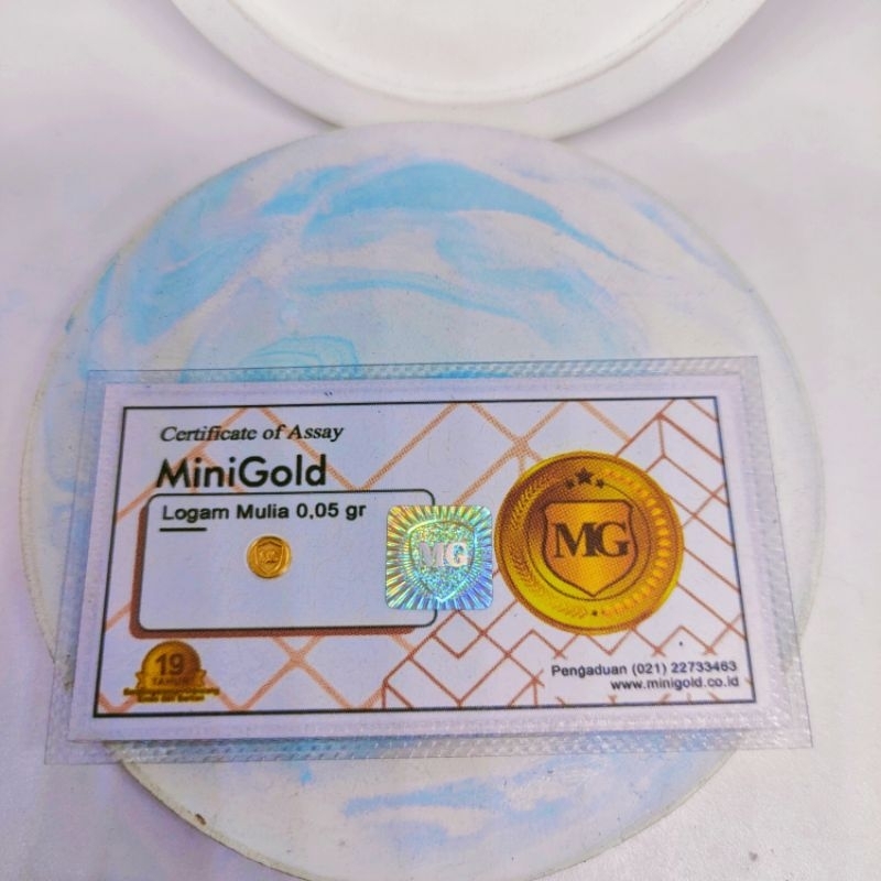 mini gold 0.05 gram merk fine gold 999.9%
